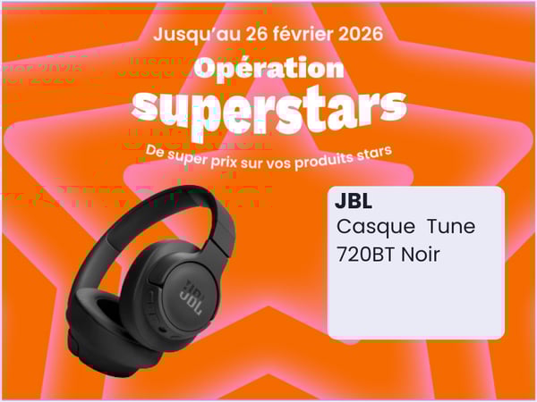 Casque JBL Tune 720BT Noir