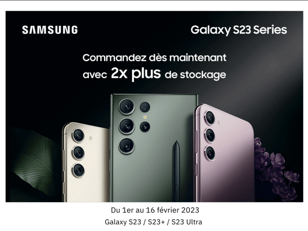 Les nouveaux smartphones samsung galaxy S23 series chez votre Boulanger Aix-en-Provence