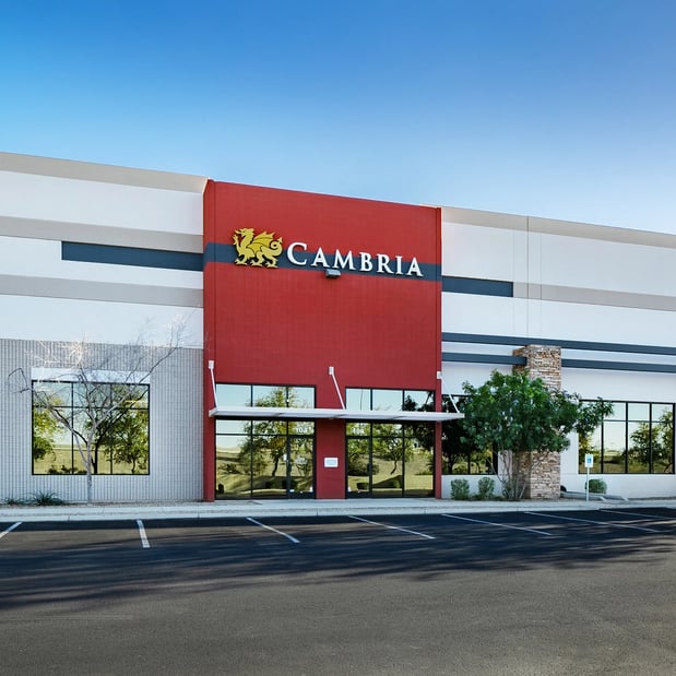 Cambria Sales and Distribution Center Showroom - Phoenix front of building