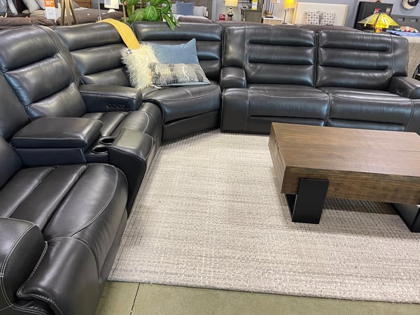 Albertville Slumberland Furniture leather sectional