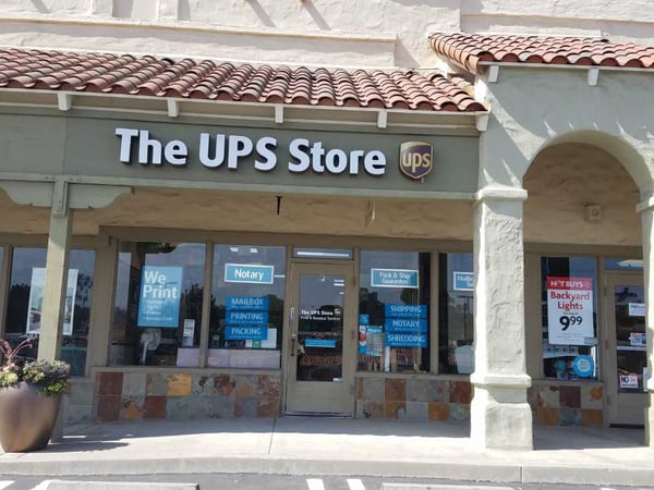 Facade of The UPS Store Encinitas - Camino Village Plaza