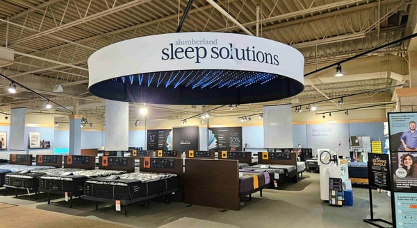 Minnetonka Slumberland Furniture sleep solutions mattress section