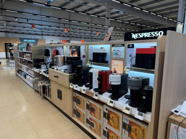 Votre espace Nespresso prêt à la dégustation dans votre magasin Boulanger Montévrain