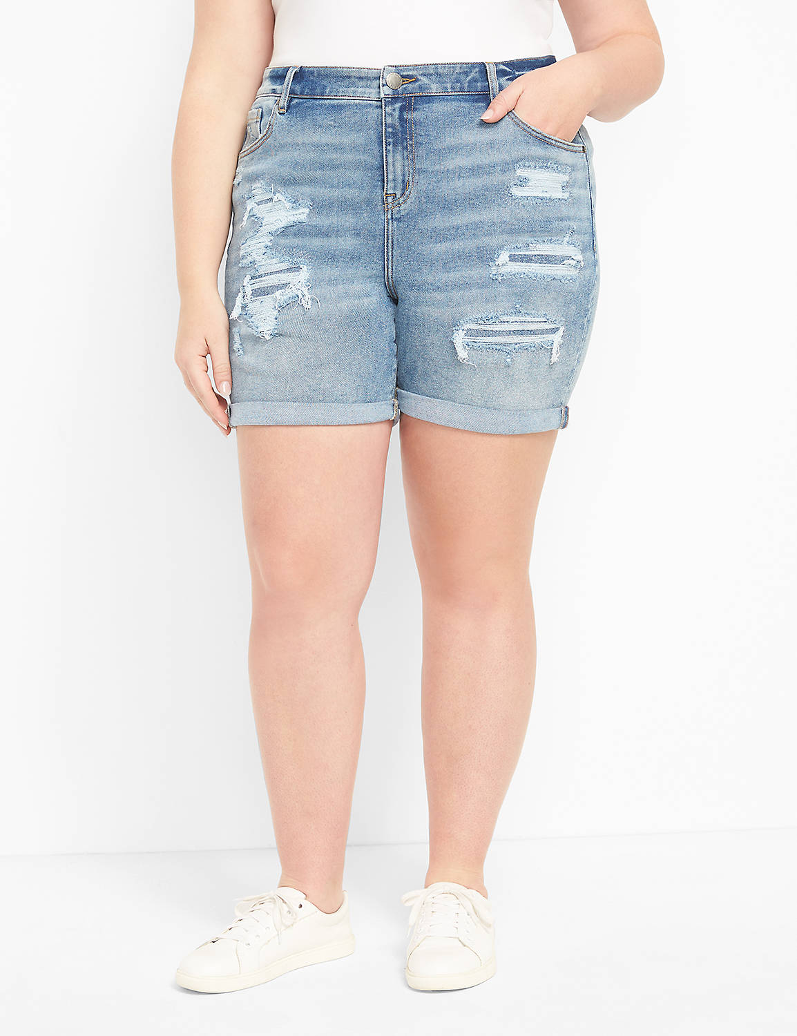 Signature Fit Boyfriend Midi Denim 