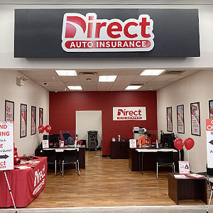 Direct Auto Insurance storefront located at  2592 North Columbia Street, Milledgeville