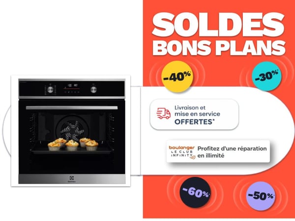 Four encastrable ELECTROLUX EOD6P46X steambake Boulanger Toulouse Saint orens