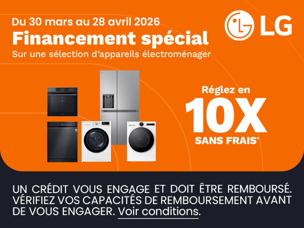 💡 Facilitez vos achats électroménagers avec LG chez Boulanger Lens !