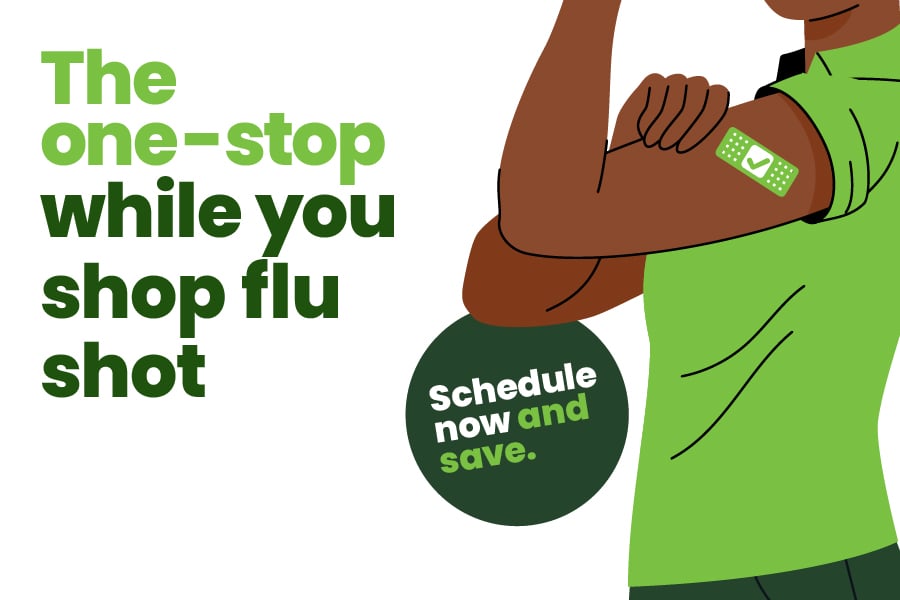 the one stop while you shop flu shot schedule now and save