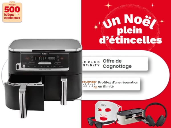 Friteuse sans huile Airfryer chez Boulanger Toulouse Colomiers – modèles Seb, Ninja, Moulinex, Tefal, cuisson saine et croustillante, friteuse connectée et multifonction.
Airfryer disponible chez Boulanger Toulouse Colomiers – Friteuse sans huile compacte ou familiale, cuisson saine et rapide, modèles disponibles aussi chez Philips, Ninja, Seb, Tefal et Moulinex.