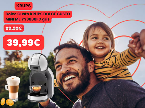Dolce Gusto KRUPS DOLCE GUSTO MINI ME YY3888FD gris