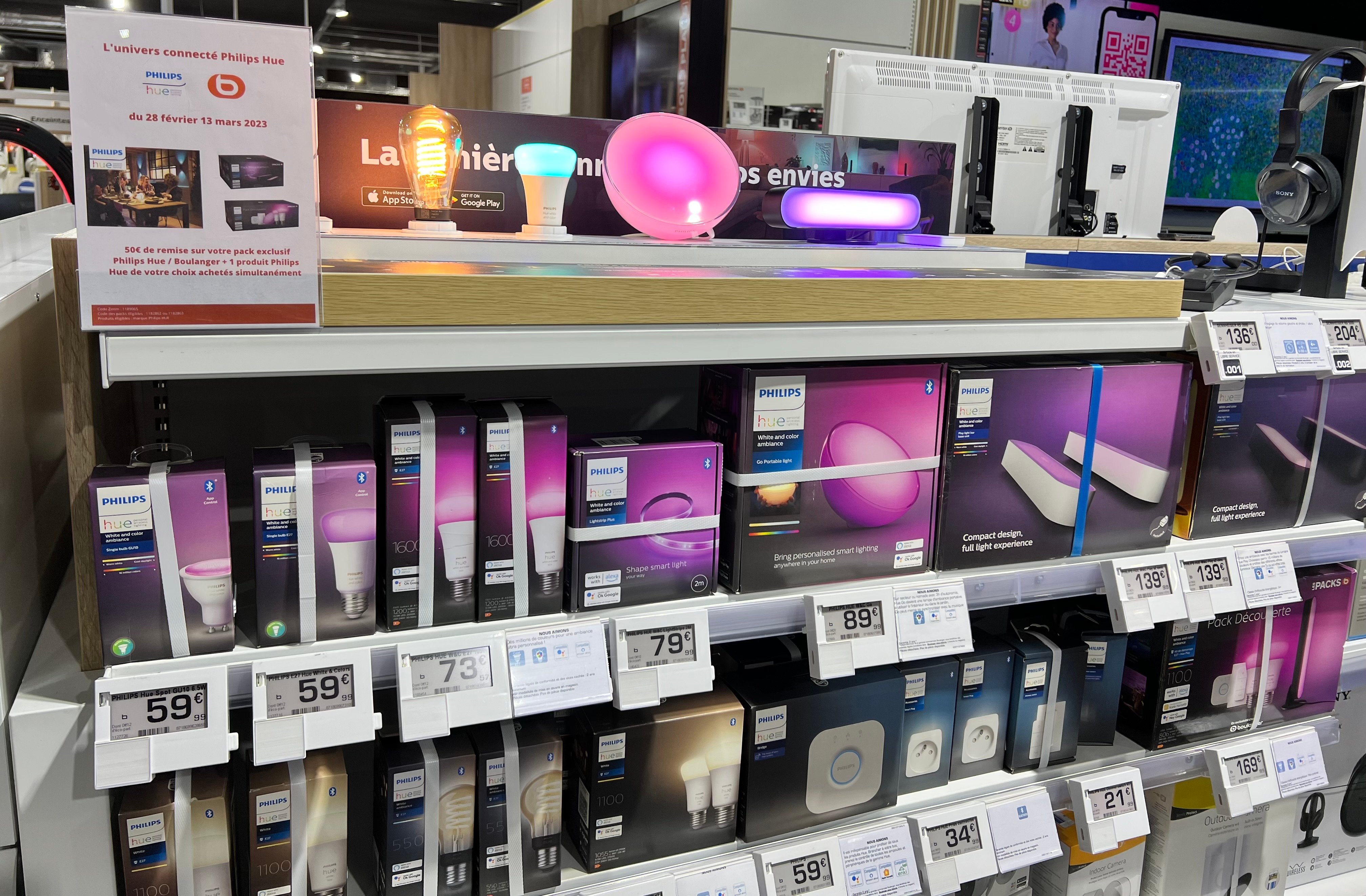 éclairage connecté philips hue
