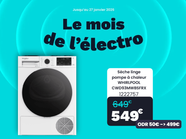 🔥 Le Mois de l’Électro : le sèche-linge malin à prix choc chez Boulanger Thiais !