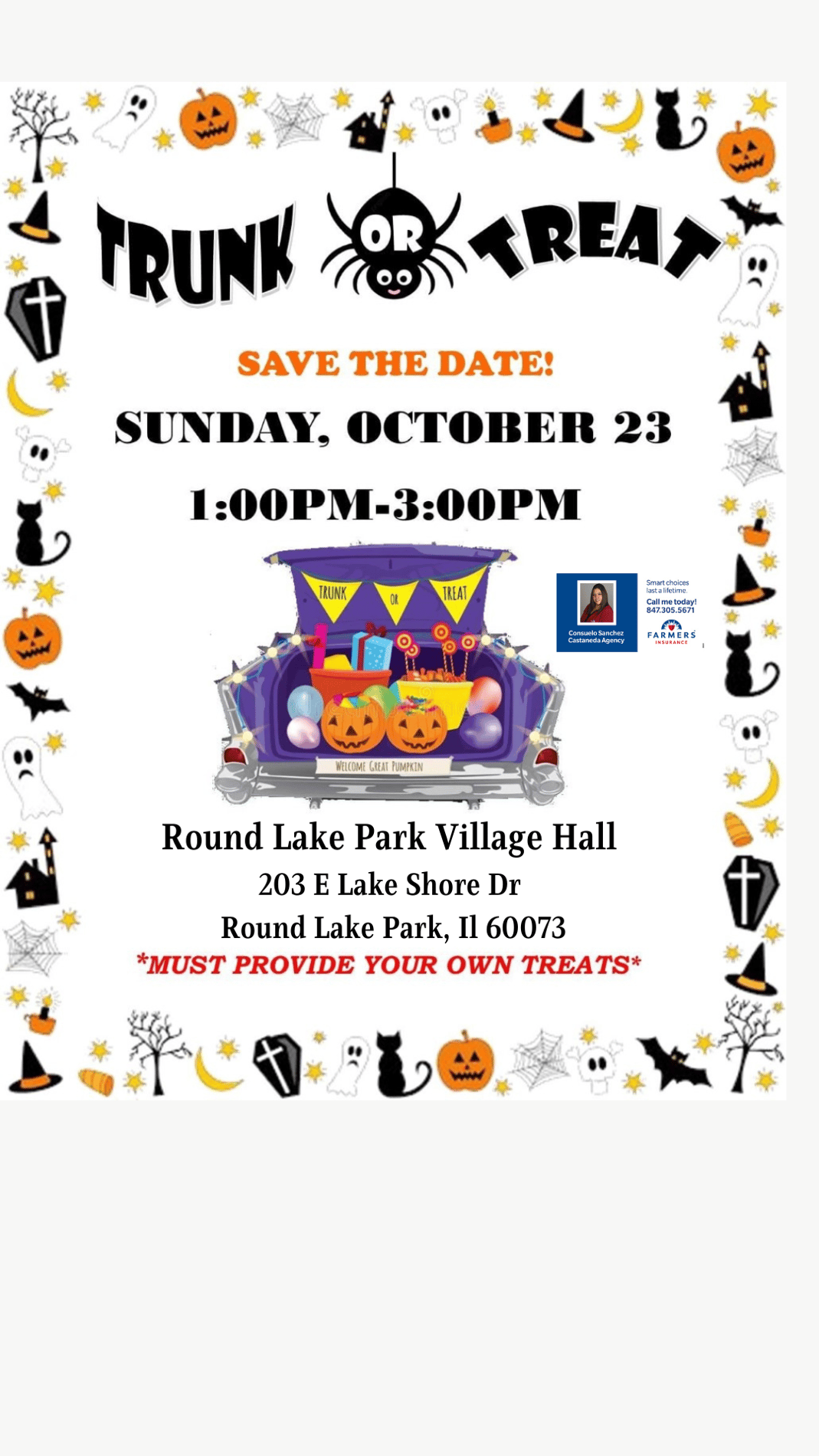 Trunk or Treat at The Village of Round Lake Park