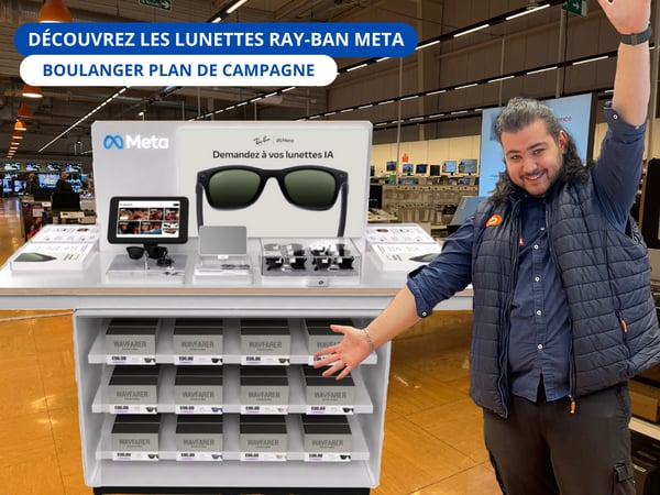 Plongez dans l'univers des lunettes connectées avec Ray-Ban Meta ! Dans votre magasin Boulanger Plan de Campagne dès le mardi 6 mai