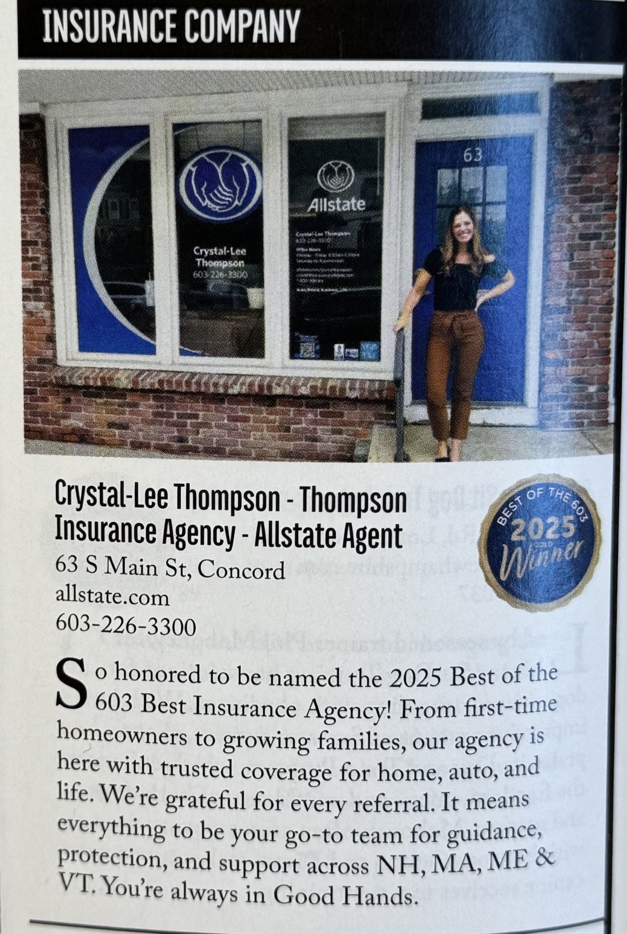 Crystal-Lee Thompson Concord, NH