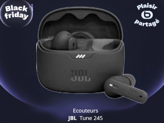 Ecouteurs JBL Tune 245 promotion black friday boulanger chambery
