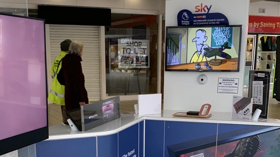 Saddlers Shopping Centre Sky store in Walsall