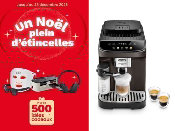 Venez découvrir l'Expresso broyeur DELONGHI Magnifica Evo ECAM293.61.BW en promotion à l'occasion de notre opération de noel