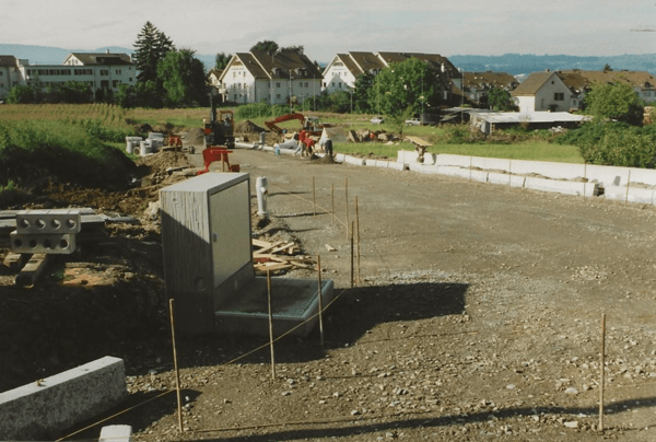 Bau der Blumentalstrasse in Uetikon am See