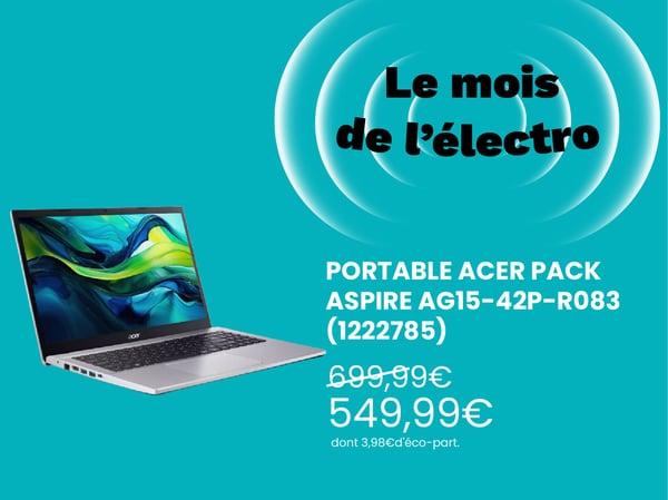 Ordinateur portable ACER PACK Aspire AG15-42P-R083 + Sleeve + Sou