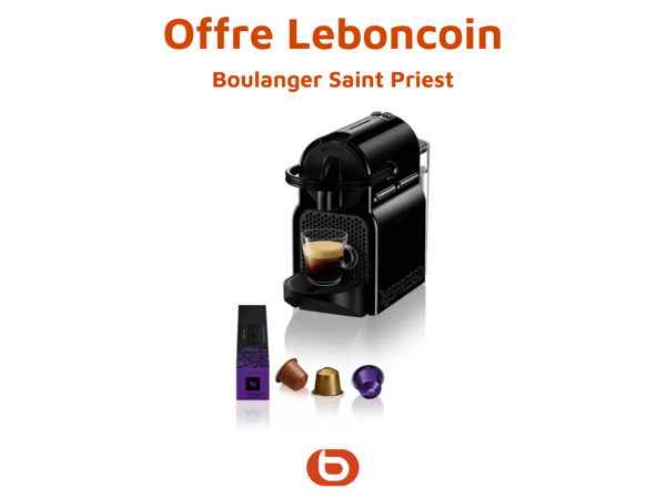 Nespresso MAGIMIX inissia intense noir Boulanger Saint priest Leboncoin