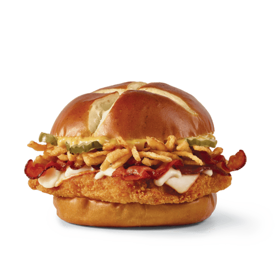 Pretzel Bacon Pub Chicken Sandwich