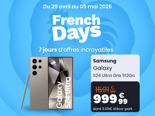 Le Samsung Galaxy S24 Ultra 512 Go à 999,99 €