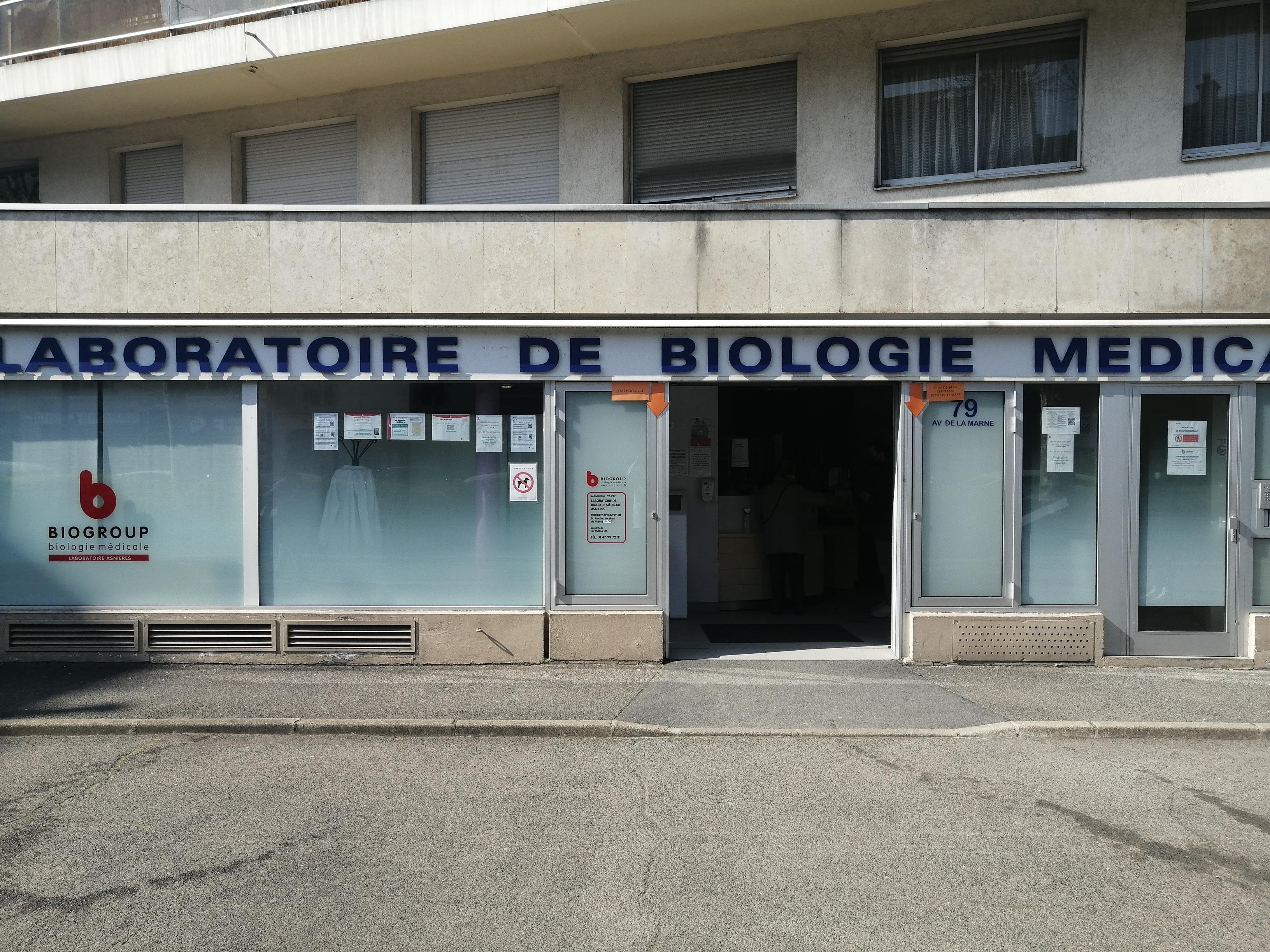 Laboratoire Test Pcr La Tour Du Pin Laboratoire Asnières à Asnières-sur-Seine - Biogroup