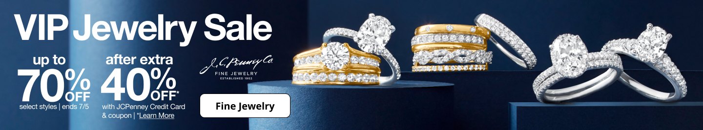 Save up to 70% off plus an extra 40% off during JCPenney's VIP Jewelry Sale!