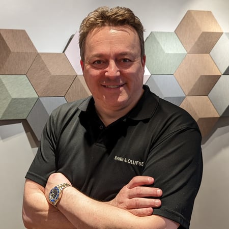 Ian joined Bang & Olufsen in 1986 at the age of 17, a familiar friendly  face to many customers. Holding many positions in various stores throughout the North of England, he's seen it all and will always go above and beyond to give the best experience.