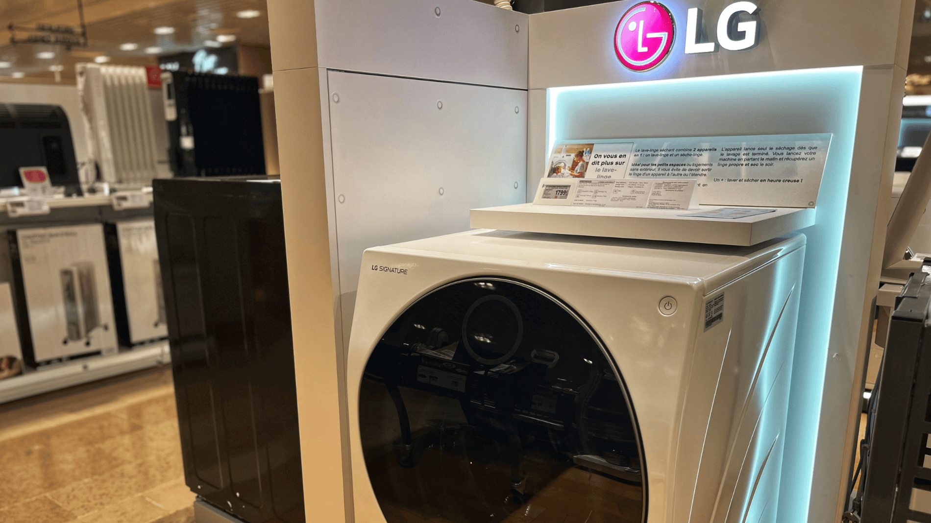 LAVE LINGE LG SIGNATURE BOULANGER NICE CAP 3000