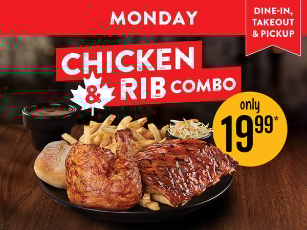 Chicken & Rib Monday Special!