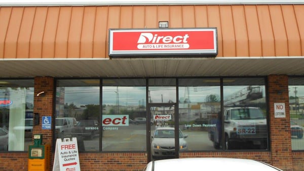 Direct Auto Insurance storefront located at  335 W Main St, Gallatin