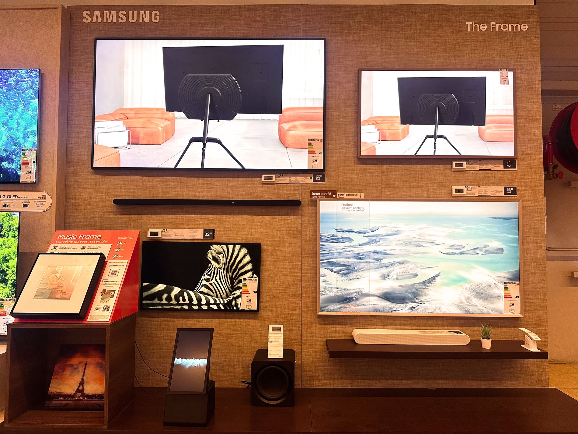 Gamme de TV Samsung The Frame chez Boulanger Toulon La Garde