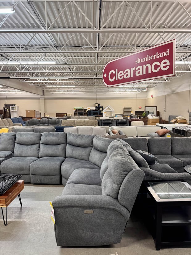 Eau Claire Slumberland Furniture Clearance section