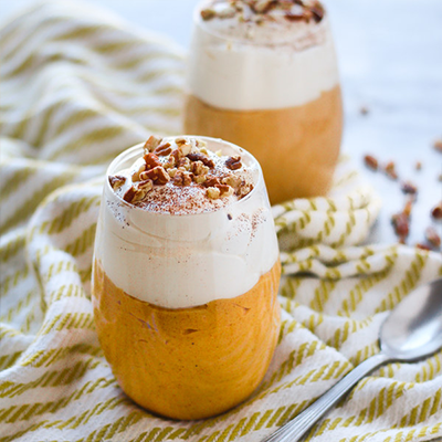 halloween pumpkin pie pudding cups