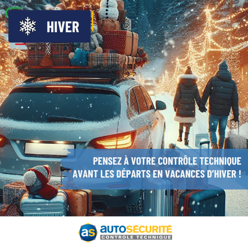 ⛷️​ Pensez à votre contrôle technique avant les départs en vacances d’hiver ! ⛷️​