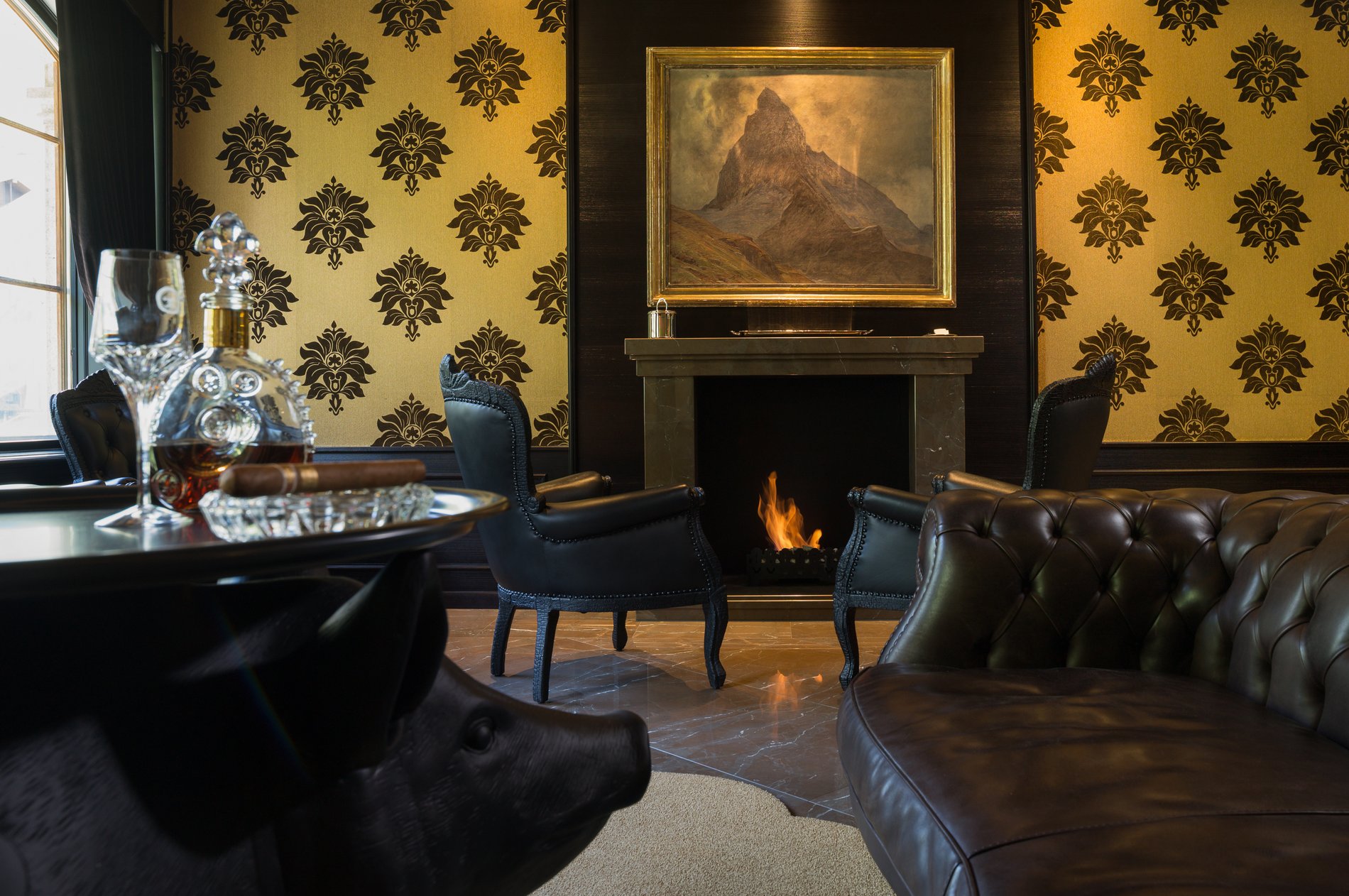 Grand Hotel Zermatterhof - Smokers Lounge