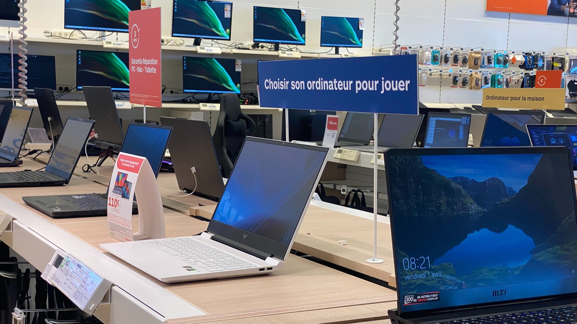 Ordinateurs de gaming HP OMEN Victus Asus ROG TUF STRIX FLOW Skillkorp Acer NITRO PREDATOR ConceptD Lenovo LEGION Razer Blade dans votre magasin Boulanger Brest