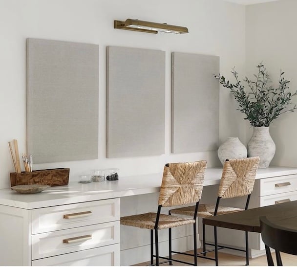 Custom work desk storage