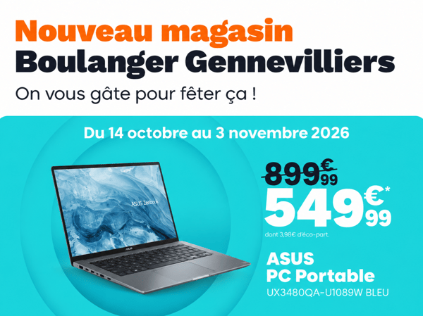 PC portable Asus UX3480QA à 549,99 € au lieu de 899,99 €