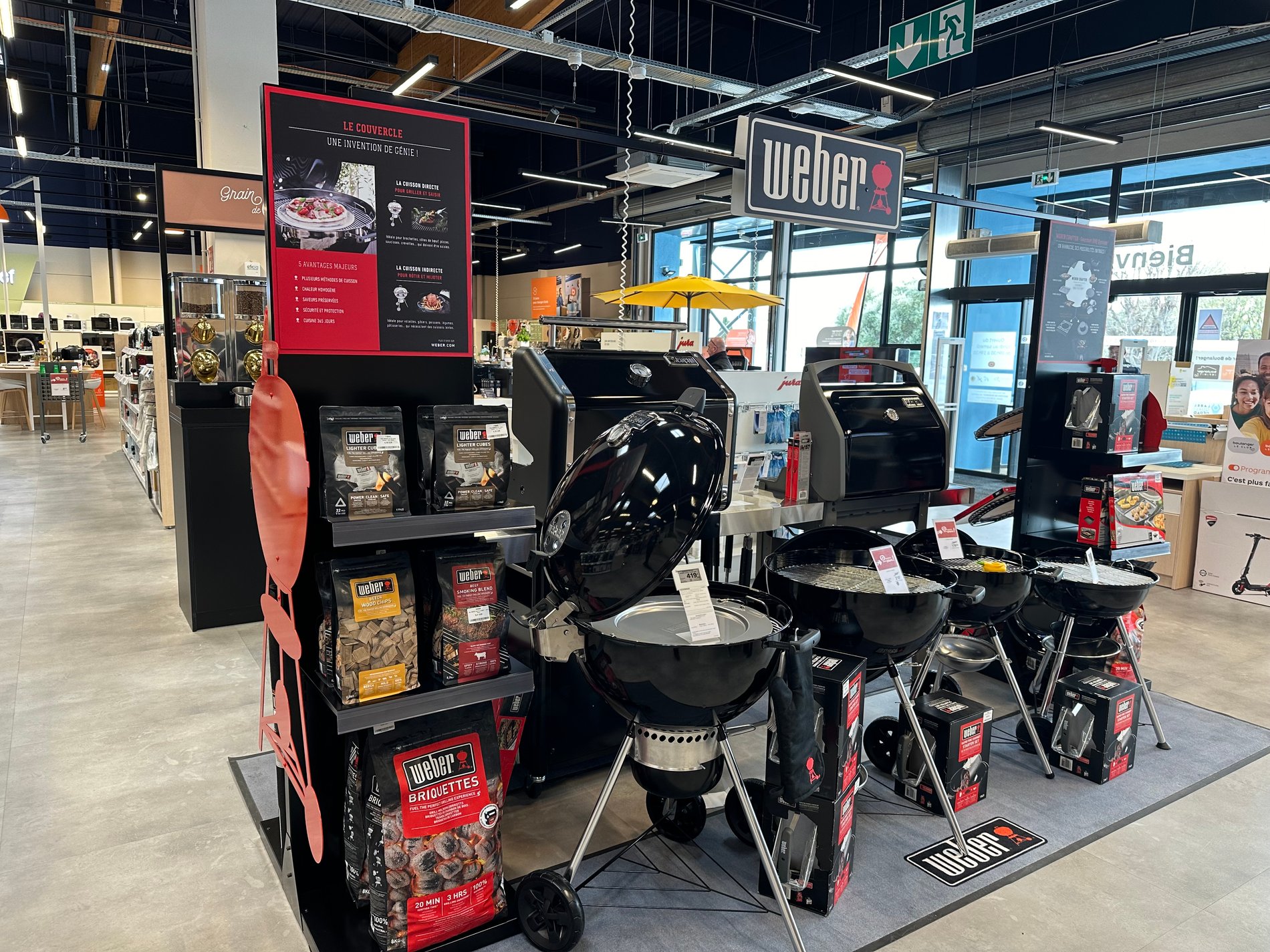 Espace Weber Boulanger Ollioules - Barbecue Charbon - Accessoires granulets fumage et charbon