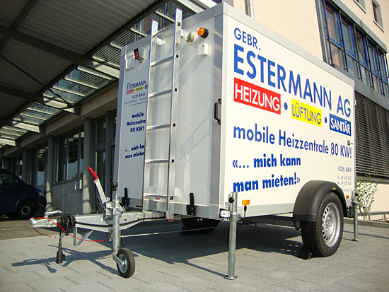 Mobile Heizzentrale – ein besonderer Service der Gebr. Estermann AG