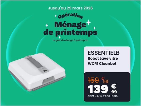 Robot Lave vitre ESSENTIELB WCR1 Cleanbot