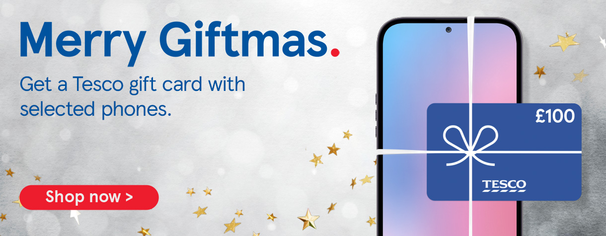 The power to lower prices with Clubcard Prices at Tesco Mobile.  Shop Christmas pay monthly mobile phone and SIMO only deals now.