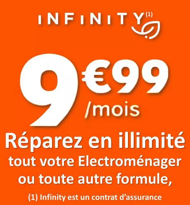 Adhérez au Club Infinity pour assurer tous vos produits pour 9.99€/mois dans votre magasin Boulanger Anglet