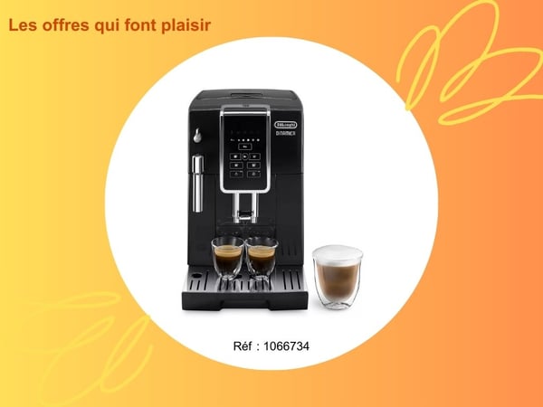Votre Expresso Broyeur DELONGHI Dinamica FEB3515.B noir chez Boulanger Marseille