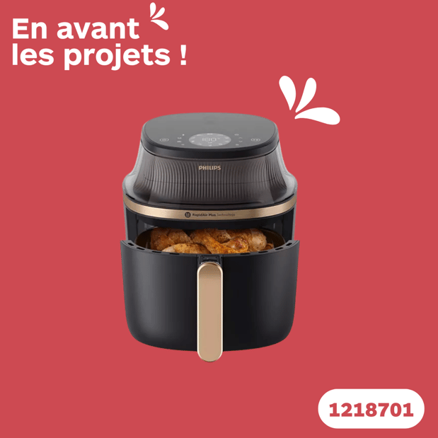 Airfryer PHILIPS Airfryer Série 3000 6.2L NA332/00 en promotion dans votre magasin Boulanger Lille Esquermoise