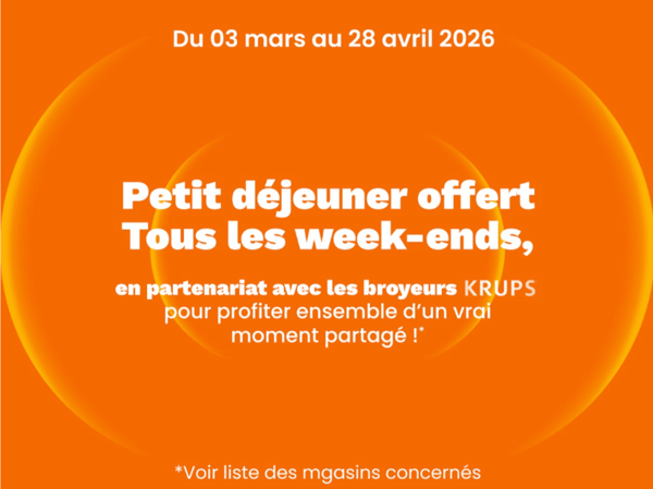 Venez profiter d'un petit déjeuner tous les week-ends !