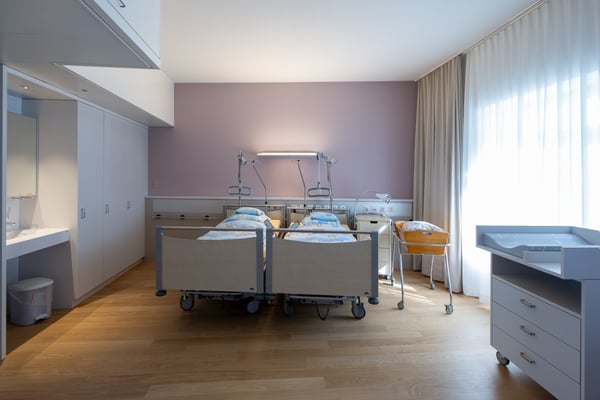 Spital Leuggern Umbau Patientenzimmer